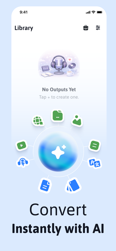 AI-generated podcast player with customizable voices and playback controls in Podify AI