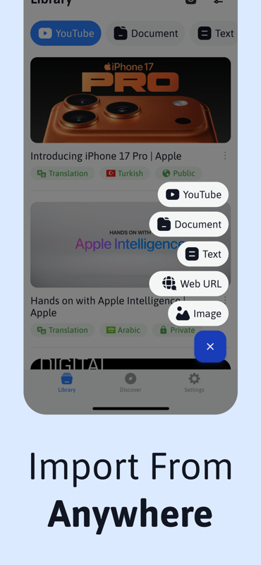 Smart summaries and flashcards generated from web articles and videos by Podify AI